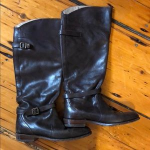 Frye Dorodo Buckle Riding Boot, Brown